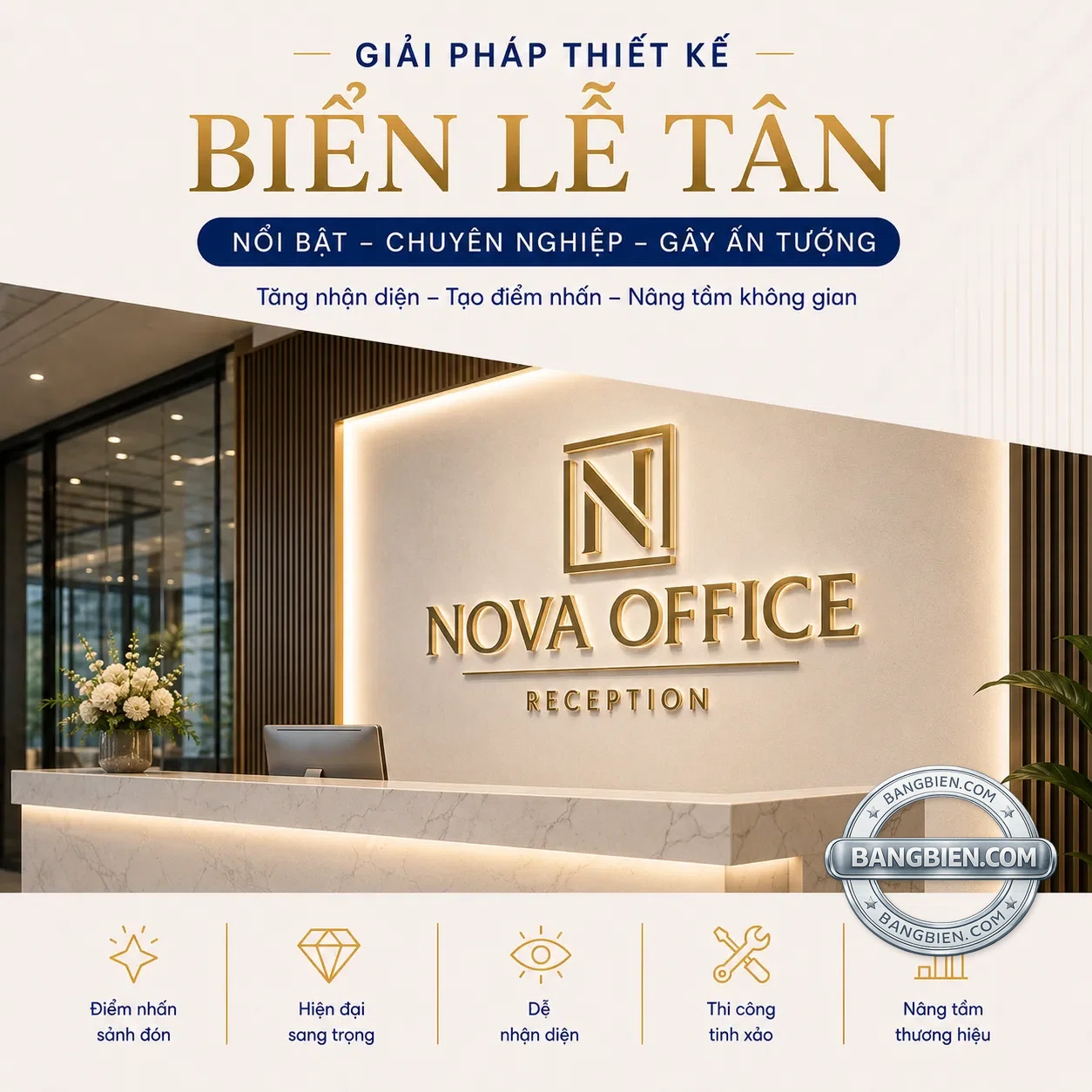 Biển lễ tân