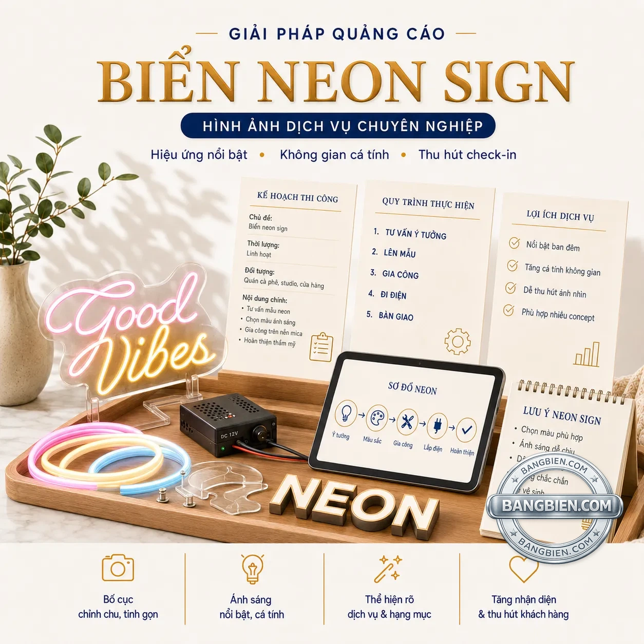 Bien neon sign