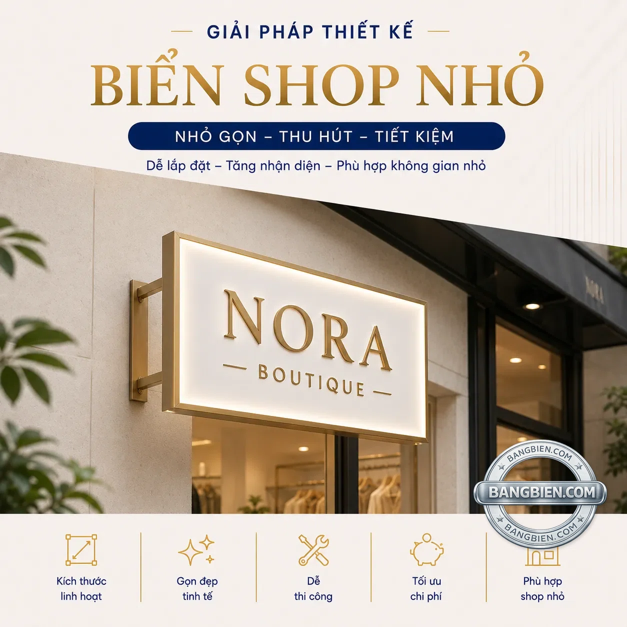 Biển shop nho
