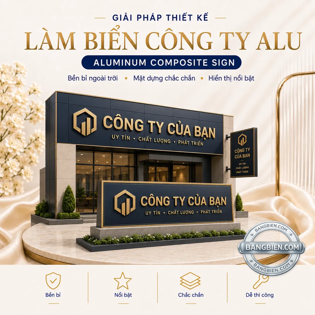 Làm biển công ty alu