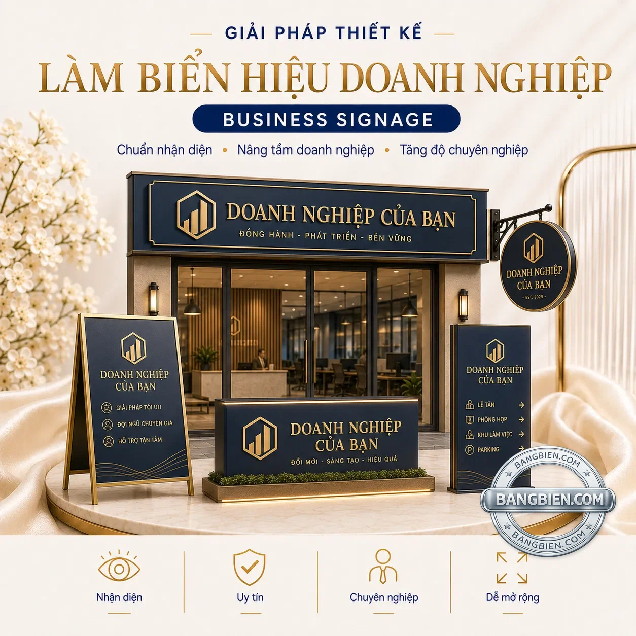Làm biển hiệu doanh nghiệp