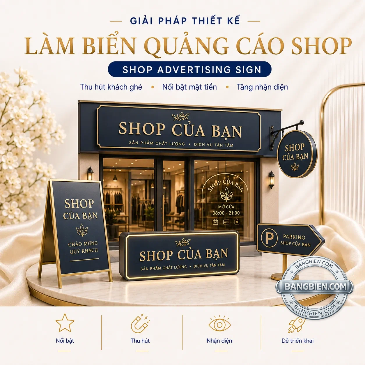 Làm biển quảng cáo shop