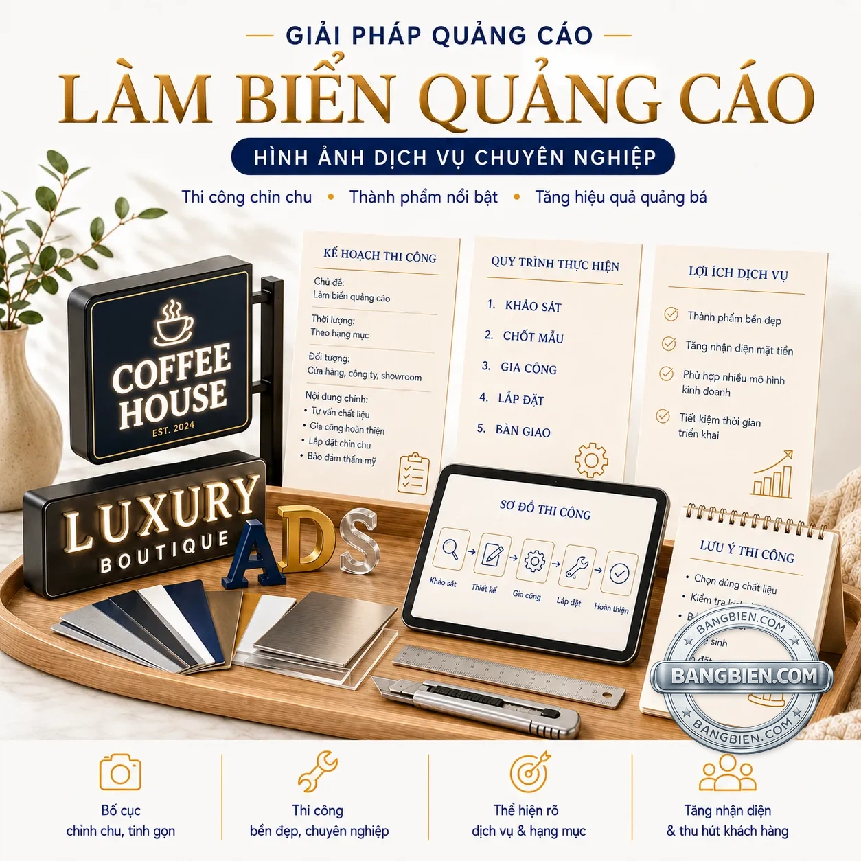 Lam bien quang cao