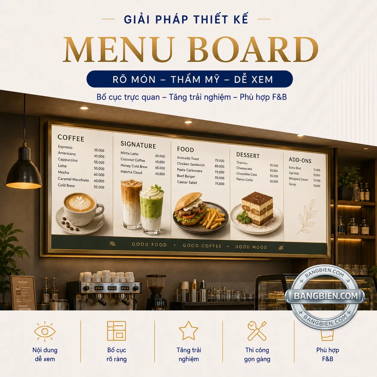 Menu board