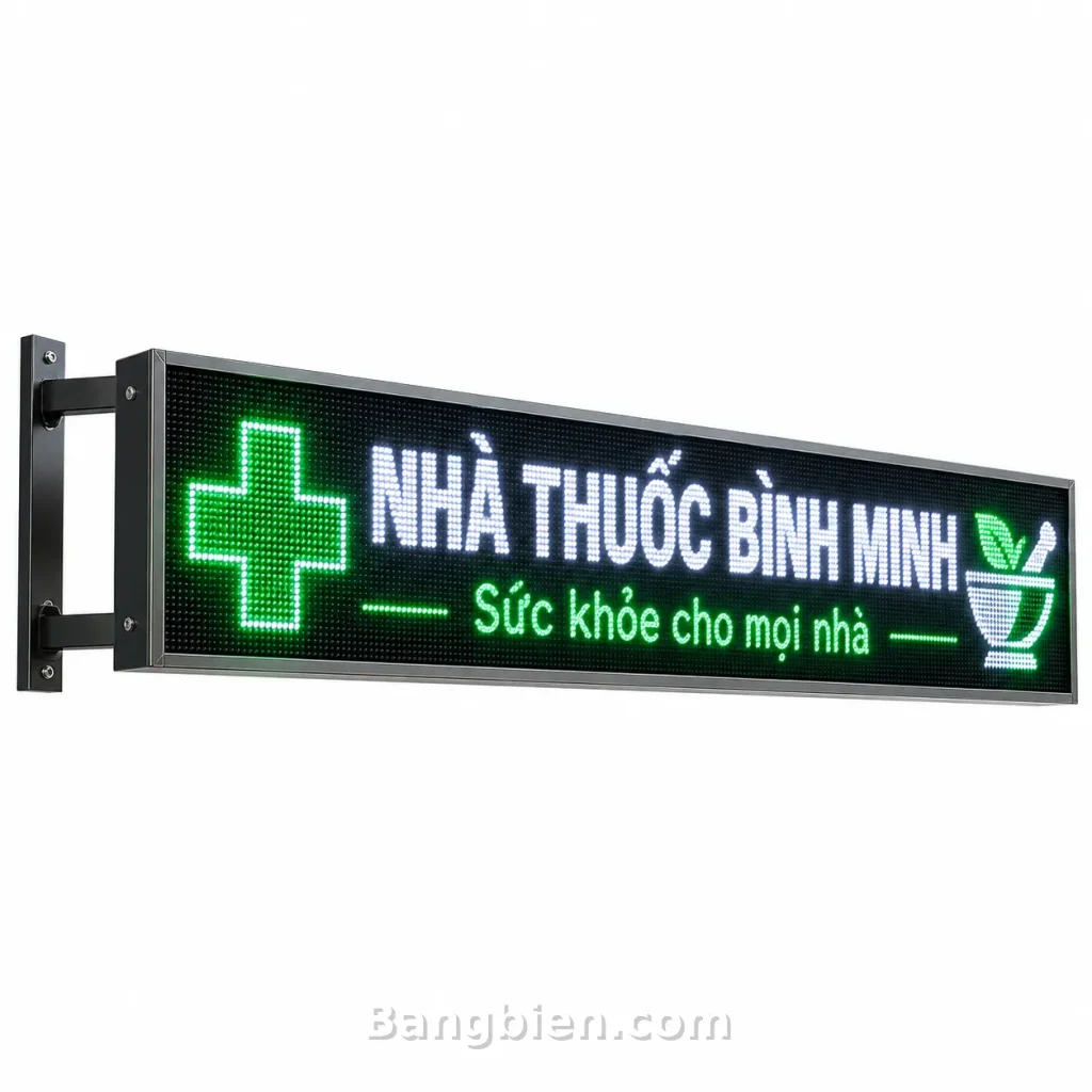 Mẫu Biển Hiệu LED Nhà Thuốc Bình Minh: cách chọn dạng bảng phù hợp