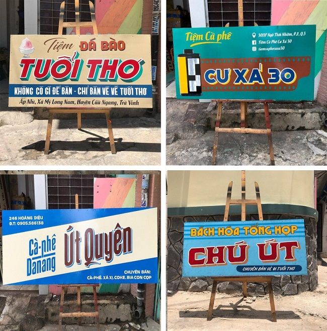 BQC002- Bộ bảng đứng quảng cáo quán ăn