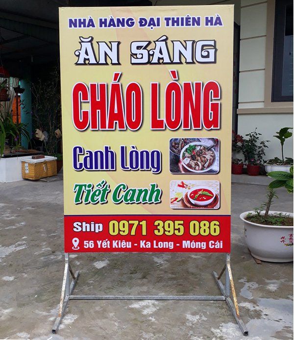 BQC010- Bảng đứng quán cháo lòng