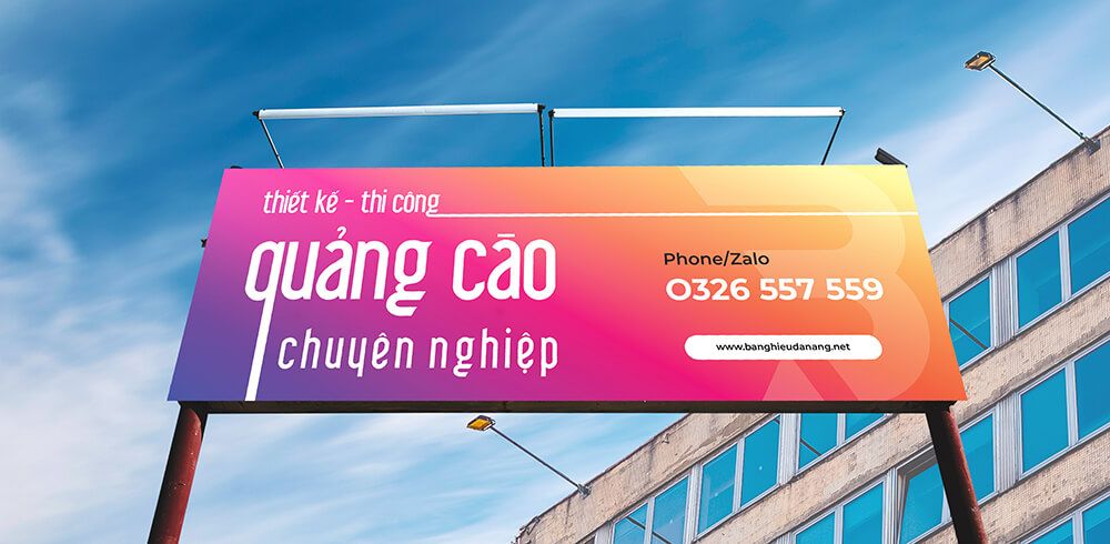 BQC054- Biển quảng cáo ngoài trời trên mái