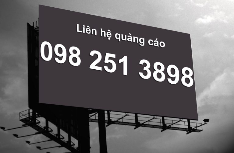 BQC057- Biển quảng cáo đen trên cao
