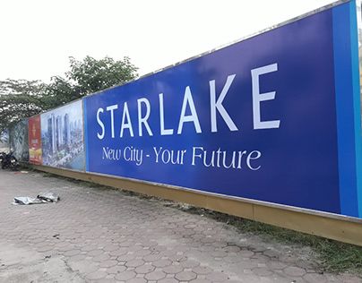 BQC058- Biển quảng cáo hàng rào Starlake