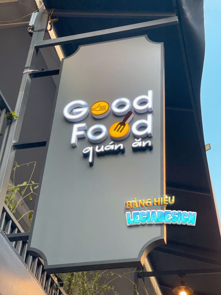 BQC060- Biển quán Good Food phát sáng
