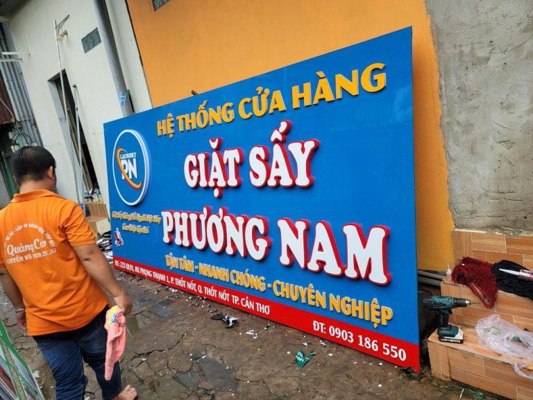 BQC129- Biển hiệu giặt sấy Phương Nam