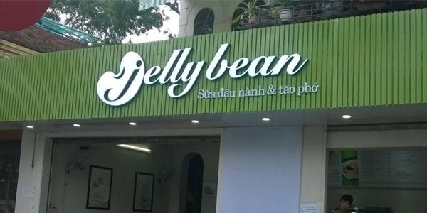 BQC130- Biển hiệu Jellybean nền xanh lá
