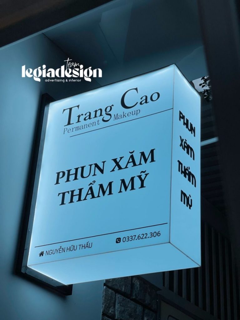 BQC142- Hộp đèn phun xăm Trang Cao