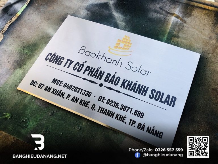 BQC162- Bảng tên Bách Khánh Solar