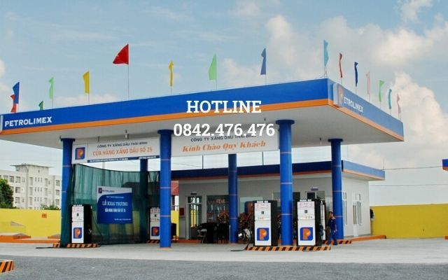 BQC167- Mái che trạm xăng Petrolimex