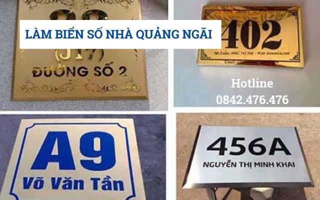 BQC174- Bộ bảng số nhà bằng kim loại