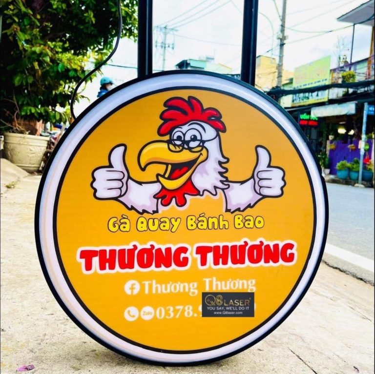 BQC192- Biển tròn gà quay Thương Thương