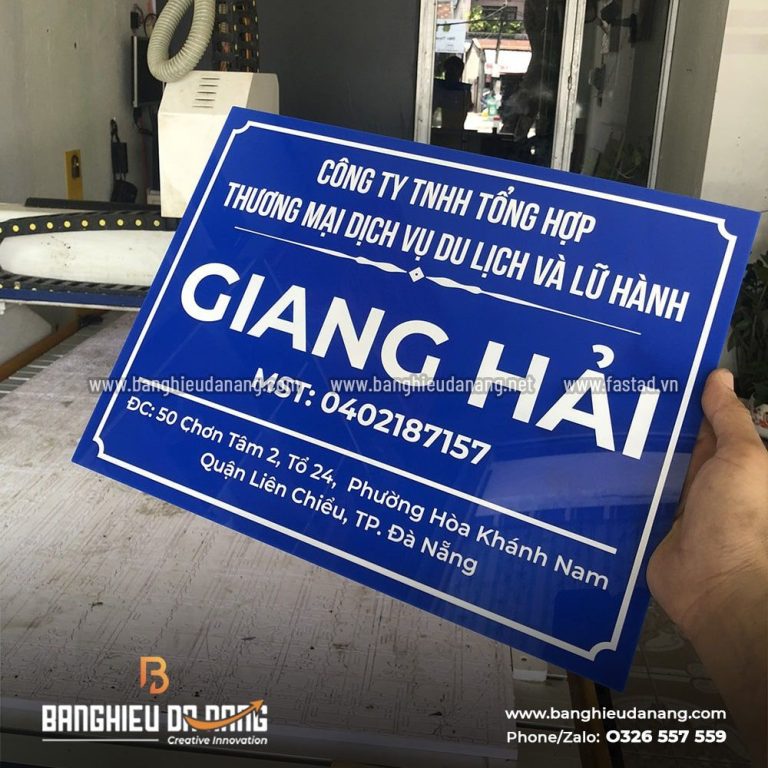 BQC197- Bảng tên công ty Giang Hải