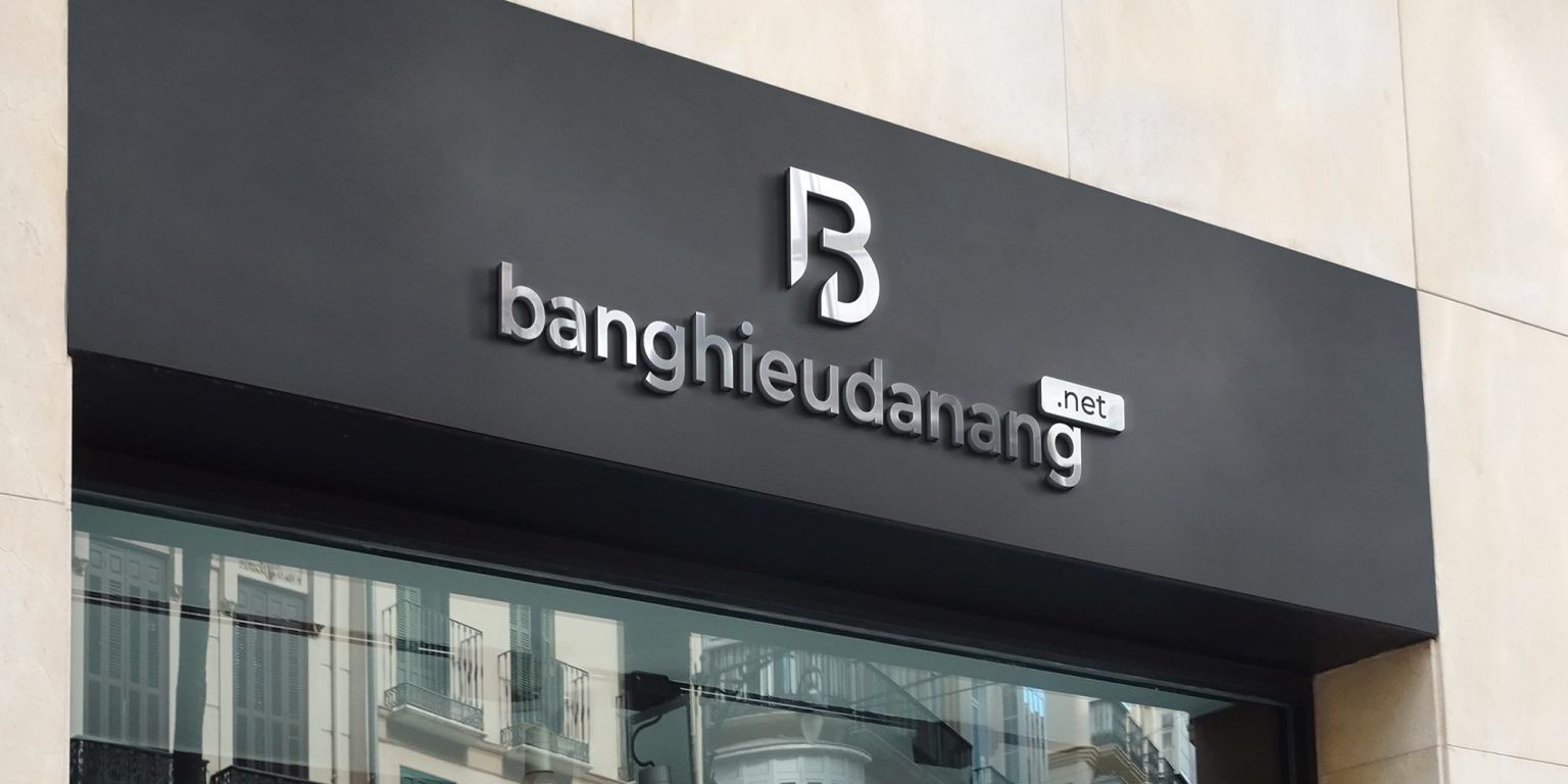 BQC201- Biển hiệu chữ trắng trên nền đen