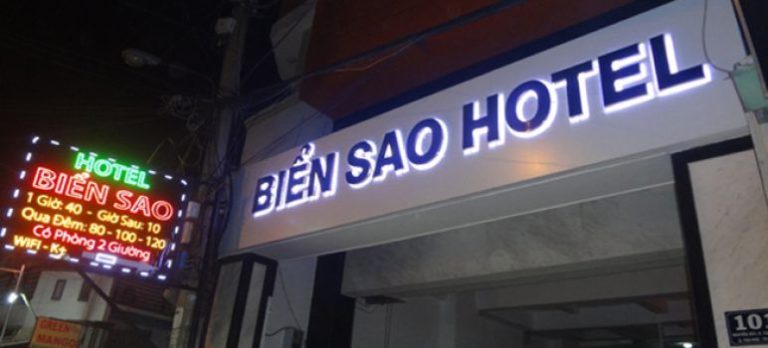 BQC226- Biển hiệu khách sạn Biển Sao